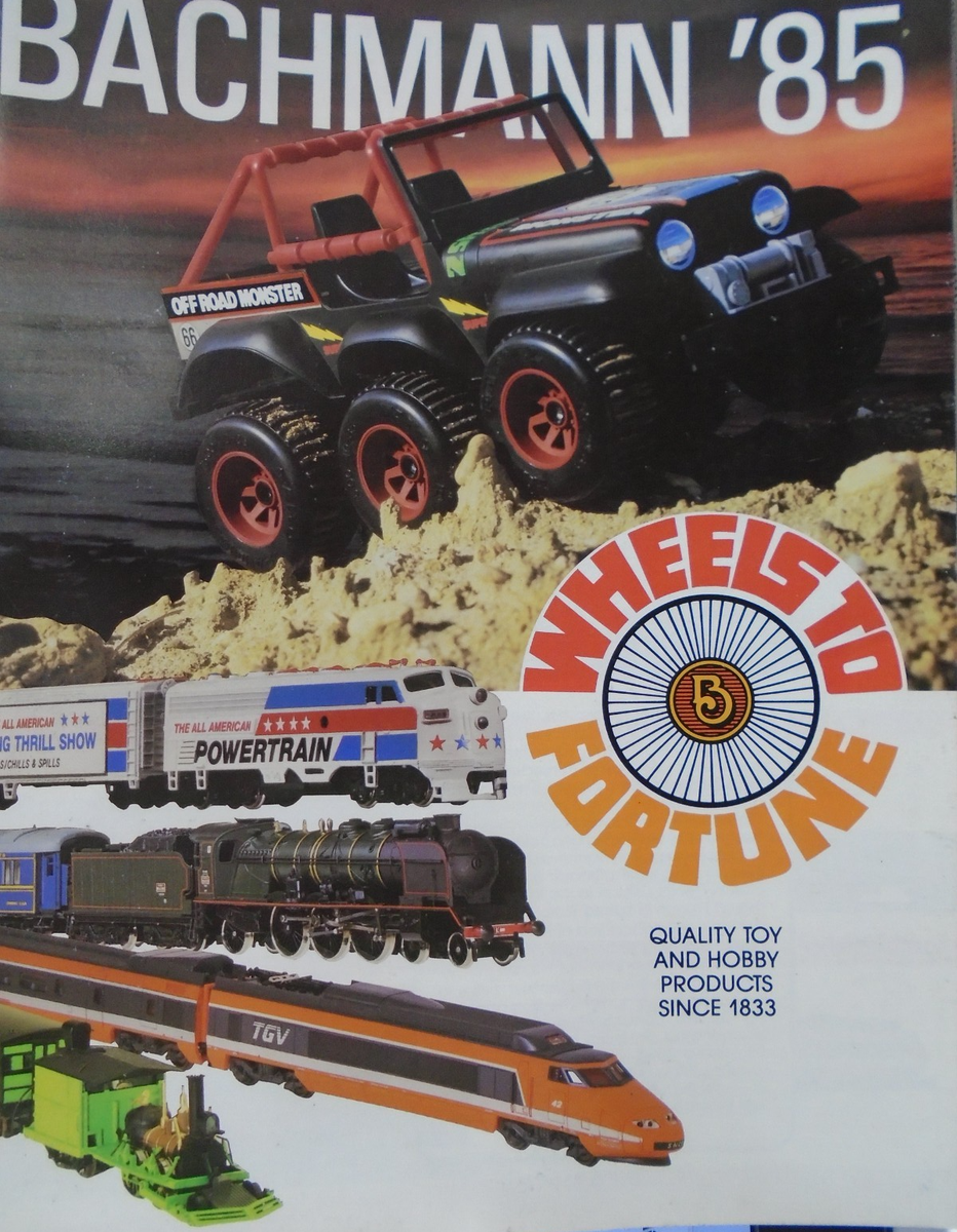 1985 BACHMANN CATALOG N + HO SCALE TRAINS + RADIO CONTROL 48 PAGES