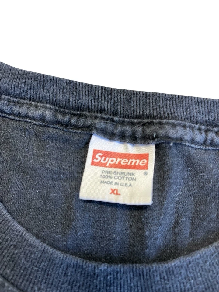 Supreme 2003 Vintage Box Logo Tee T-Shirt Black Tonal Size X-Large XL Y2K 2000s - Image 3 of 4