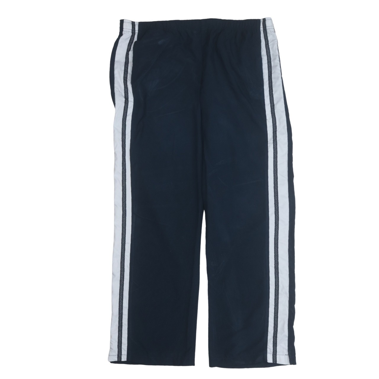 Nike Womens Track Trousers Navy Blue Side Stripe Elastic Waist Pockets Sport M