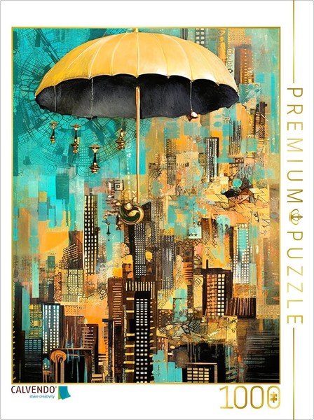 Calvendo Puzzle The Golden Umbrella | 1000 Pieces, Finished Size 25.2 × 18.9 In-image