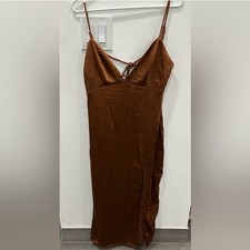 Women  s Wild Fable Cutout Back Dress Size L