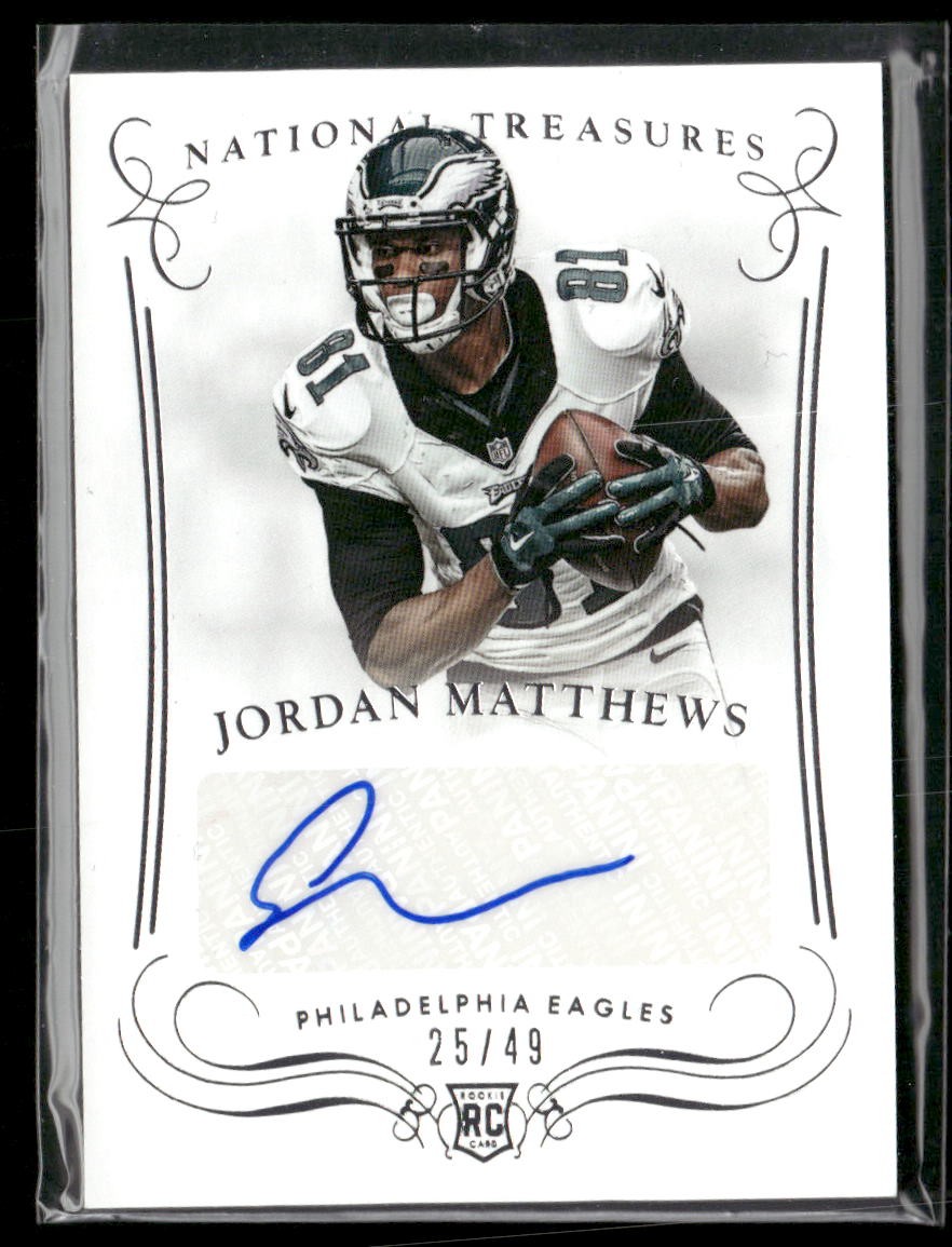 Jordan Matthews Panini National Treasures Signatures #SJMA Base