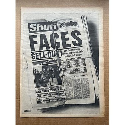 FACES YOU CAN MAKE ME DANCE.. POSTER SIZED original music press advert from 1974