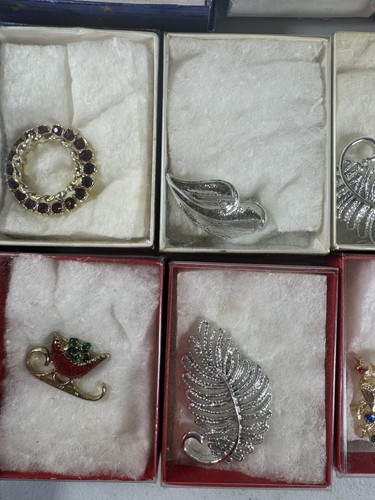 Vintage Schmuck Konvolut - 23 Teile Gerry Pins USA + Speidel + 2 Porzellan Ringe - Bild 8 von 24