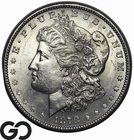 1878 Morgan Silver Dollar Coin 7TF, Satin Luster, Choice BU++/Near Gem
