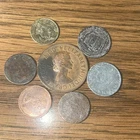 7-WORLD COINS CULLS-1900 INDIANHEAD, 1966 BIG PENNY