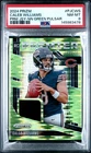 2024 PANINI PRIZM PREMIER JERSEYS NEON GREEN PULSAR CALEB WILLIAMS ROOKIE PSA 8
