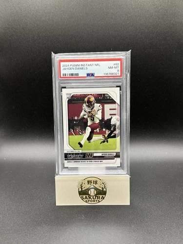 2024 Panini Instant Jayden Daniels RC #62 PSA 8 NM-MT Commanders