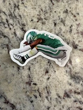 Philadelphia Eagles Saquon Barkley Reverse Hurdle Sticker - 3”x 1.96”