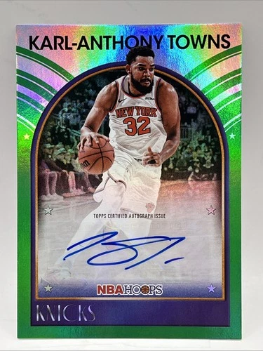2025-26 Topps NBA Hoops Karl-Anthony Towns #89S-KT  1989 Signatures Auto Knicks