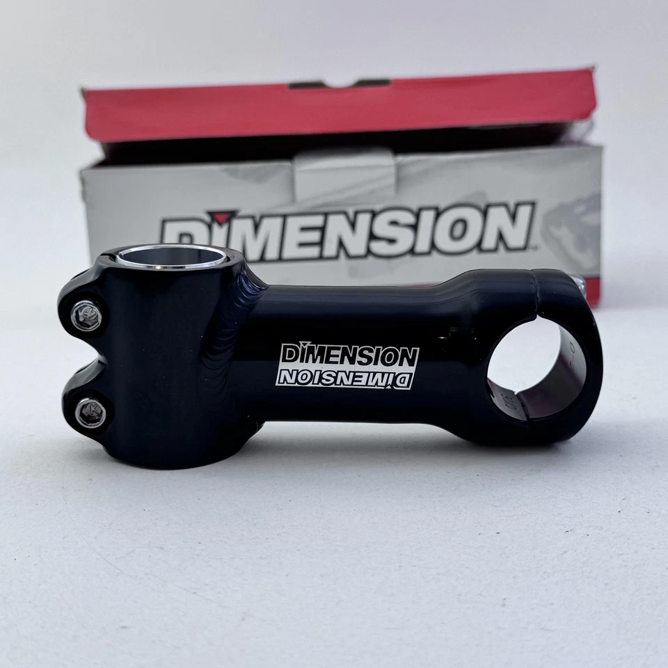 Dimension Threadless Stem SM2313 1in/1-1/8in 90mm 90° Black Alloy Road Bike A47 - Image 2 of 4