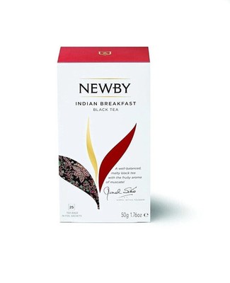 Newby Indian Breakfast Tea, biologisch abbaubar 25 Teebeutel