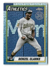 2025 Topps Update Baseball - Denzel Clarke Mojo Silver Chrome Pack #U90C-9