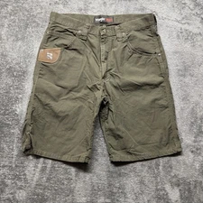 Wrangler Shorts Mens 32 Green Riggs Workwear Ripstop Carpenter Outdoors Hiking