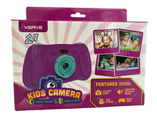 New In Box Girls Purple Verve Digital Camera Built in Games Video Recorder