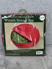 Holiday Living Wreath Storage Bag Holds 30" Christmas Wreath