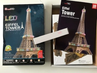 3D Puzzle Eiffelturm LED Eiffel Tower Paris / Restposten 2.Wahl B-Ware Cubic Fun