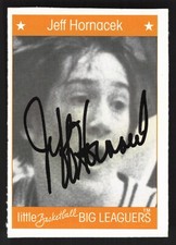 1991 Little Basketball Big Leaguers Book Cards Jeff Hornacek Auto #NNO