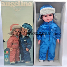 SEBINO BAMBOLA ANGELINO SKI VINTAGE '70 NEW IN BOX DOLL POUPEE MUNECA PUPPE