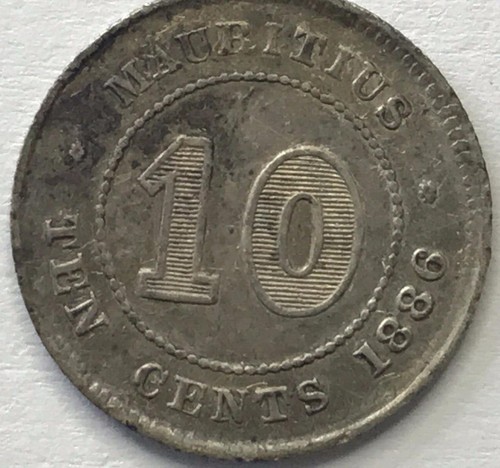 🇲🇺🇲🇺🇲🇺 1886 MAURITIUS 10 CENTS 🇲🇺🇲🇺🇲🇺 - Picture 5 of 5