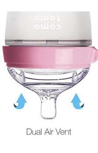 Comotomo Baby Bottle, Pink, 8 Ounce (2 Count) - Picture 6 of 7