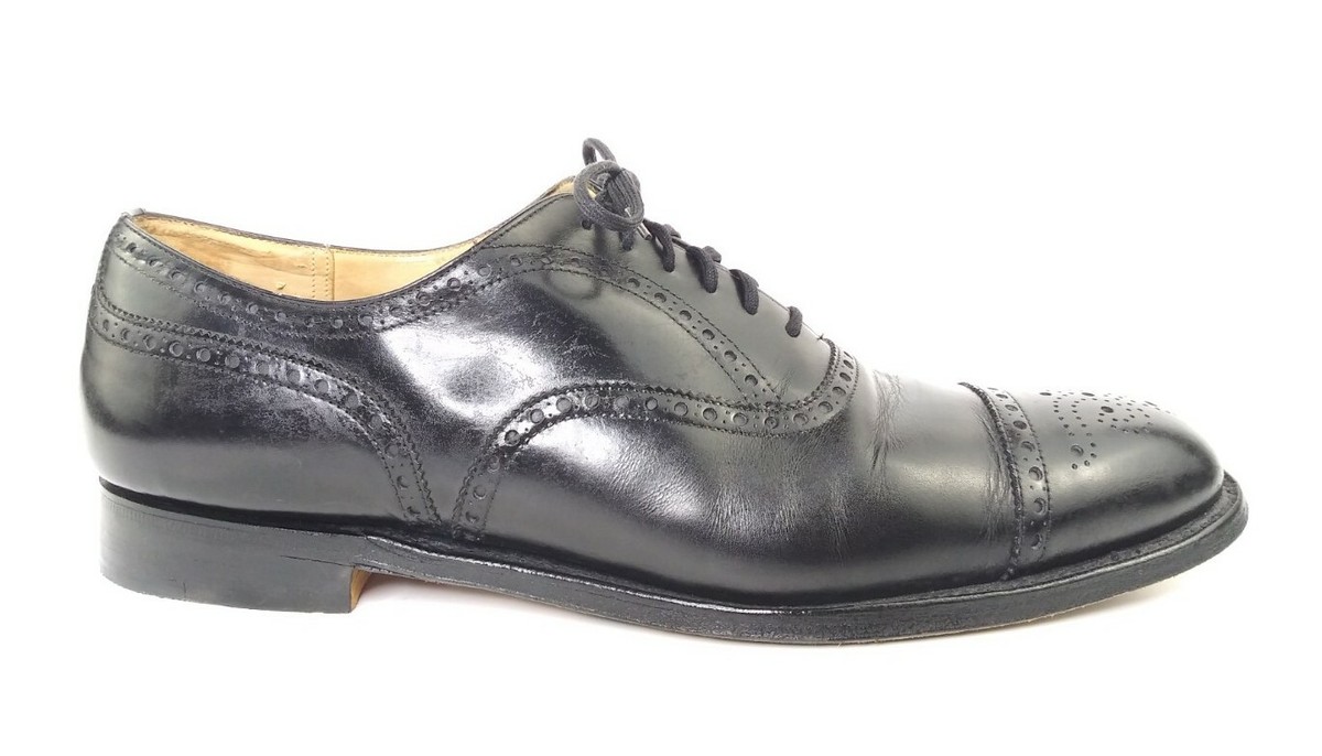 靴 Church's DIPLOMAT sizeUK7 Diplomat' Black Leather Oxford Semi Brogues UK 11 G