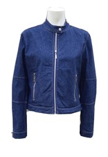 Tommy Hilfiger Ladies Studded Stretch Denim Jacket .. Size L Fits Uk 12 Maybe14