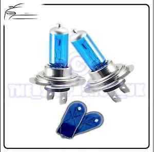 2x Replacement XENON Upgrade 12v H3 55w Bulbs & 2x Blue 501 Side Lights