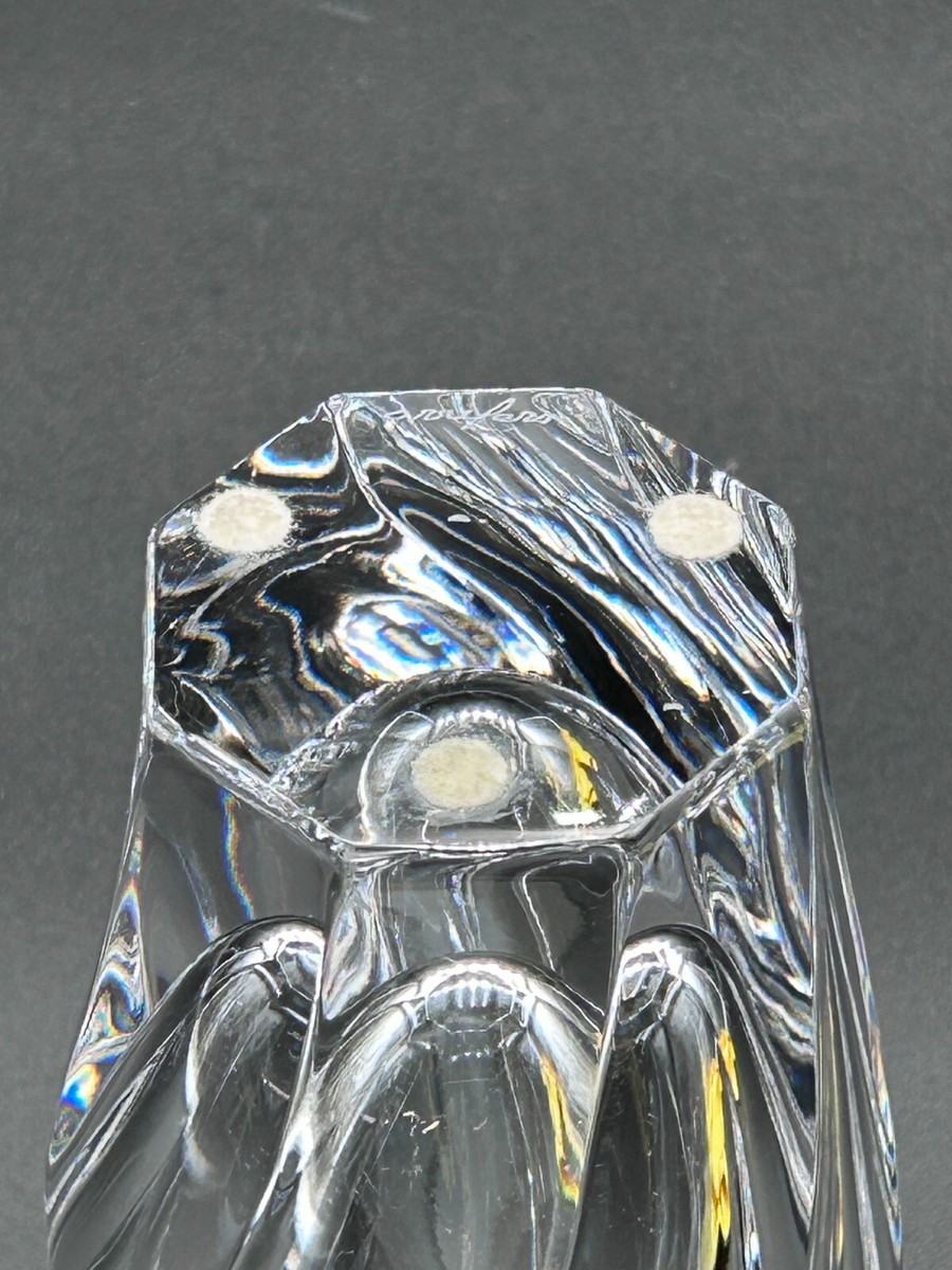 Orrefors Sweden Residence Swirl Lead Crystal Vase 6” Tall