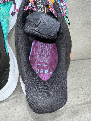 Under Armour UA Curry Flow 9 Black History Month BHM Green Black White Size 15 - Picture 12 of 22