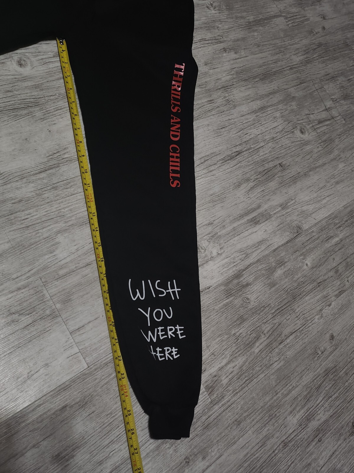 Travis Scott Astroworld "Wish You Were Here" Thrills and Chills Joggers Size S image 7