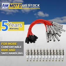 Spark Plug + Ignition Wire Set for Mercedes Benz C-Class E-Class ML SLK 320 350