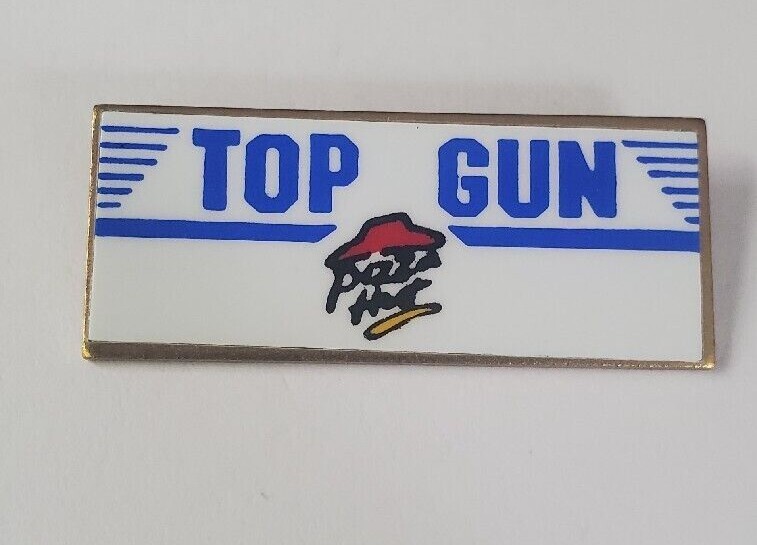 PIZZA HUT RESTAURANT "TOP GUN" Collectible Enamel Lapel or Hat Pin New NOS