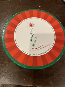 Featured image of post Christmas Dessert Plates Set Of 4 A wide variety of christmas dessert plates options are available to you such as material feature and quantity