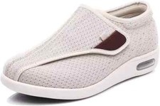 Women's Wide Shoes with Adjustable Straps, Lightweight Sneakers for Diabetic Fee