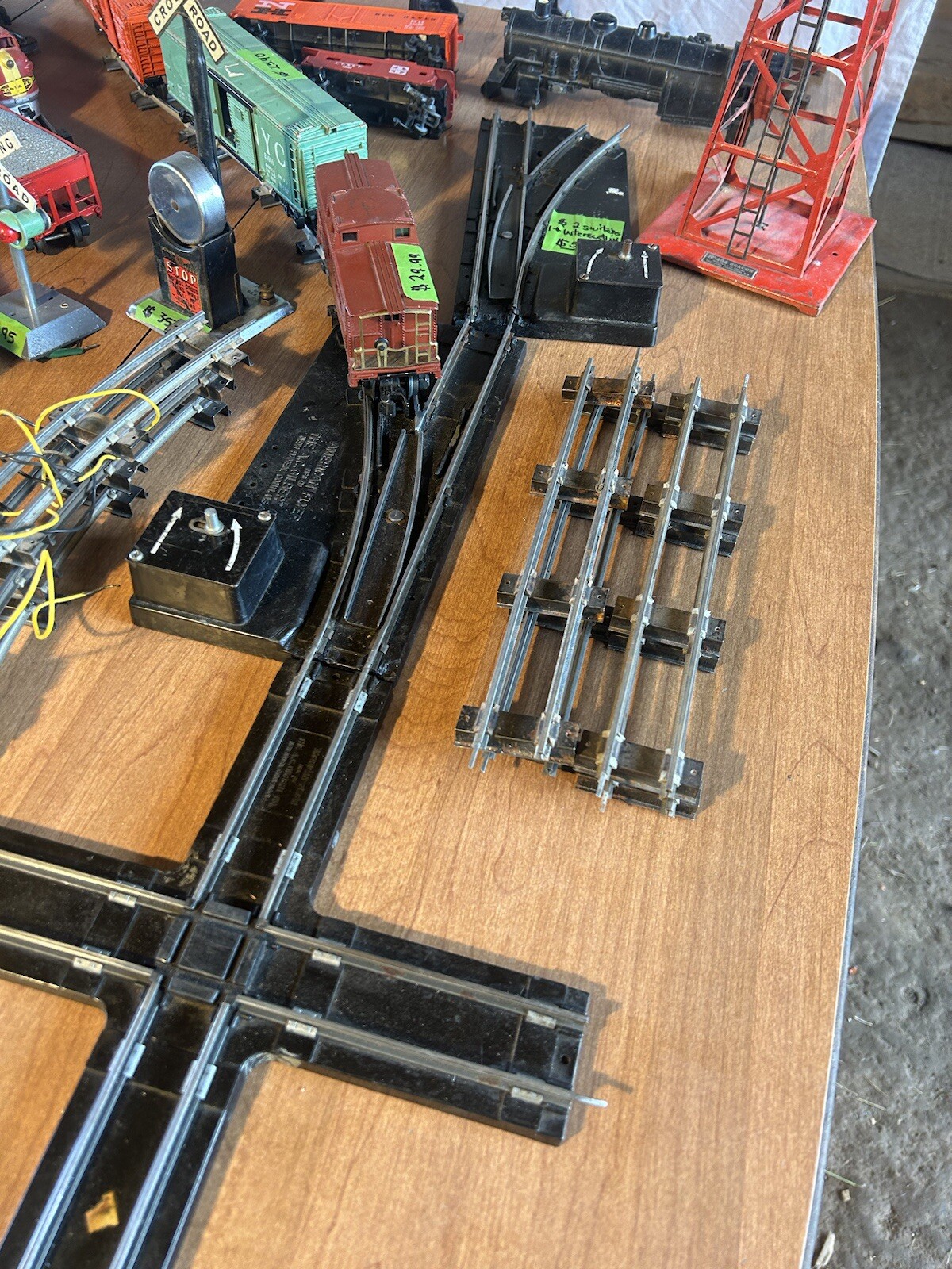VINTAGE 50'S Gilbert American Flyer Train Set 27 Cars Of All Types 4 ...