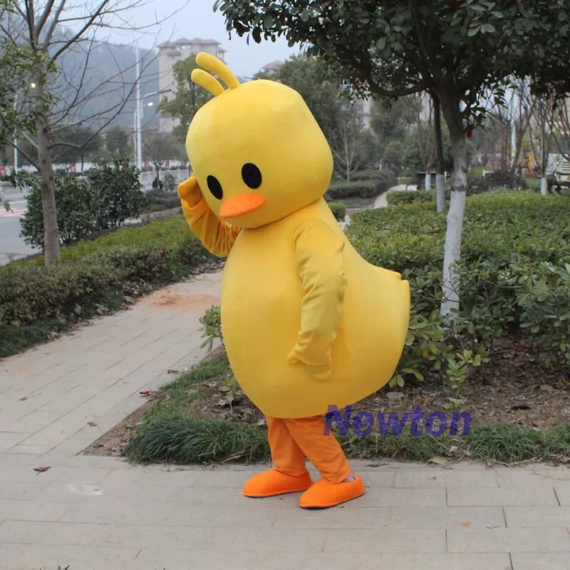 Cute Duck Mascot Costume Dress Halloween Party Street Marketing
