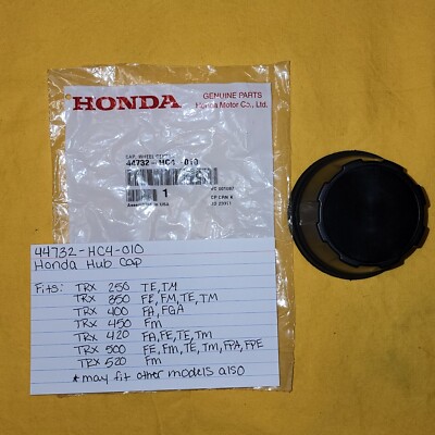 NEW HONDA Wheel Center Cap (44732-HC4-010) TRX250 Recon, 350