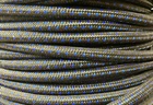 High-temp 9mm 300 Ohm/ft Spiral Core BRAIDED SPARK PLUG WIRE  Black / Blue