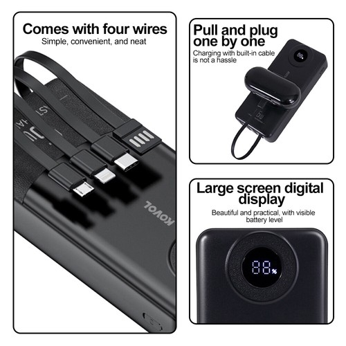 50000mAh Powe Bank Externer Batterie Ladegerät ZusatzAkku 4 USB für Alle Handy - Zdjęcie 12 z 17