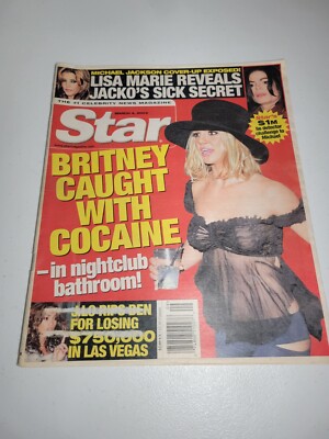 Star Magazine March 2003 Britney Spears CAUGHT Great Page, Cover Condition Mint