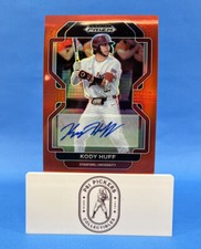 2022 Prizm Draft Picks Baseball Auto Red #PDP206 Kody Huff /50