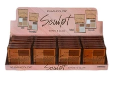 Kleancolor 4-Shade Blusher, Sculpt, 9.8g, .34 oz, 4 Shade Combos to Choose From