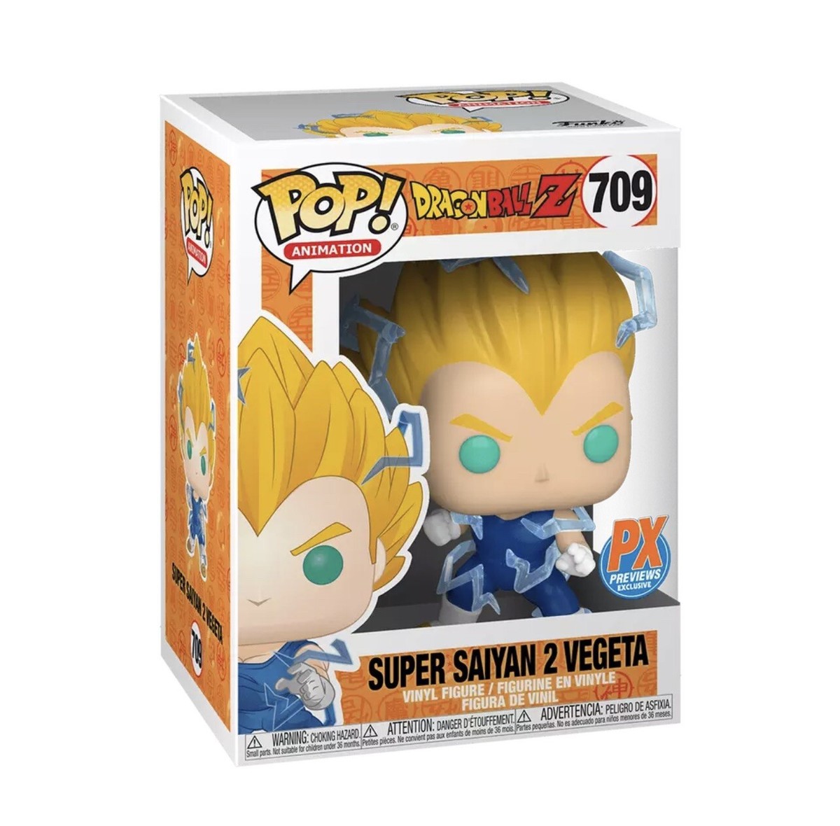 Funko POP Dragon Ball Z Super Saiyan 2 Vegeta PX PX PREVIEWS