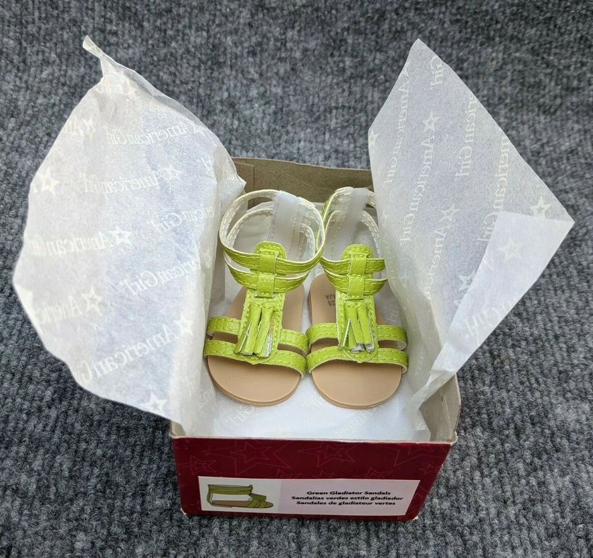 Lime green sales gladiator sandals