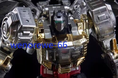 New 4th Party MP-08 MP08 Oversized King Grimlock Prime Stainless Steel Color Ver - Picture 13 of 21