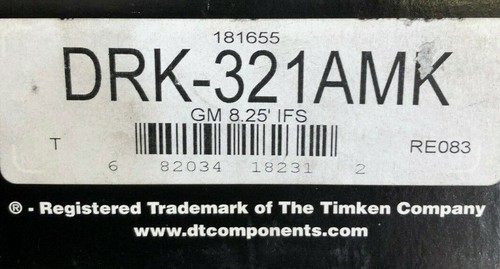 Timken Master Bearing Kit 1990-97 GM 8.25 Front Axle IFS DRK321AMK Timken - Picture 2 of 12