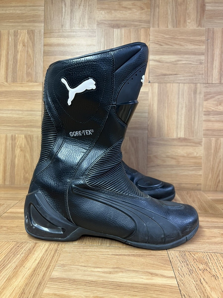 PUMA GORE-TEX バイク用ブーツ ブラック RARE🔥 Sz 9 - PUMA Roadster GORETEX Riding Boots MOTO Black