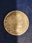 1909 Barber Quarter AU Condition
