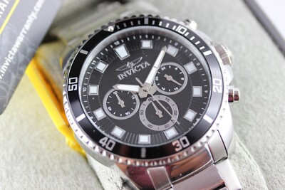 INVICTA Herrenuhr Chronograph Edelstahlarmband  46050